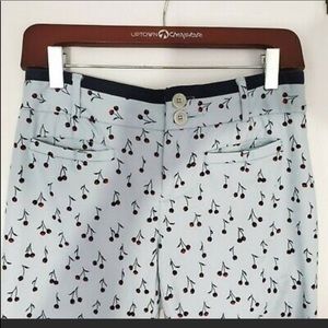 NWOT! Anthropologie Charlie Cherry Ankle Pants!